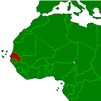 セネガル地図